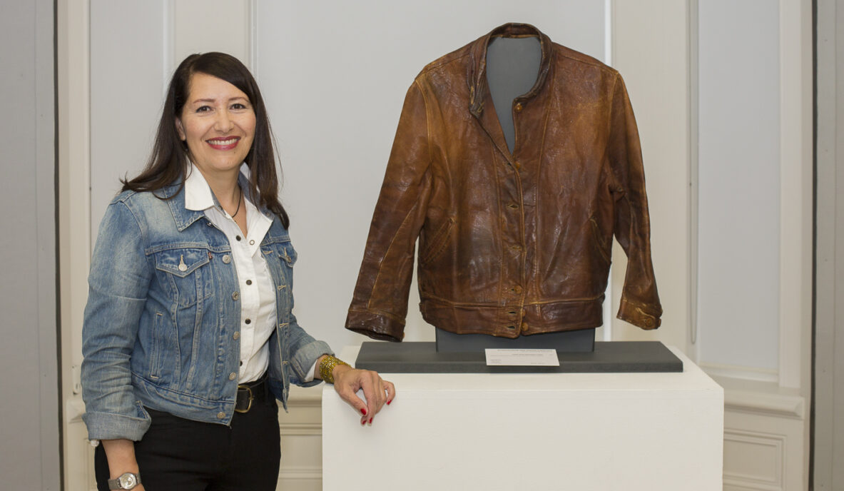 Albert Einstein Levi leather jacket